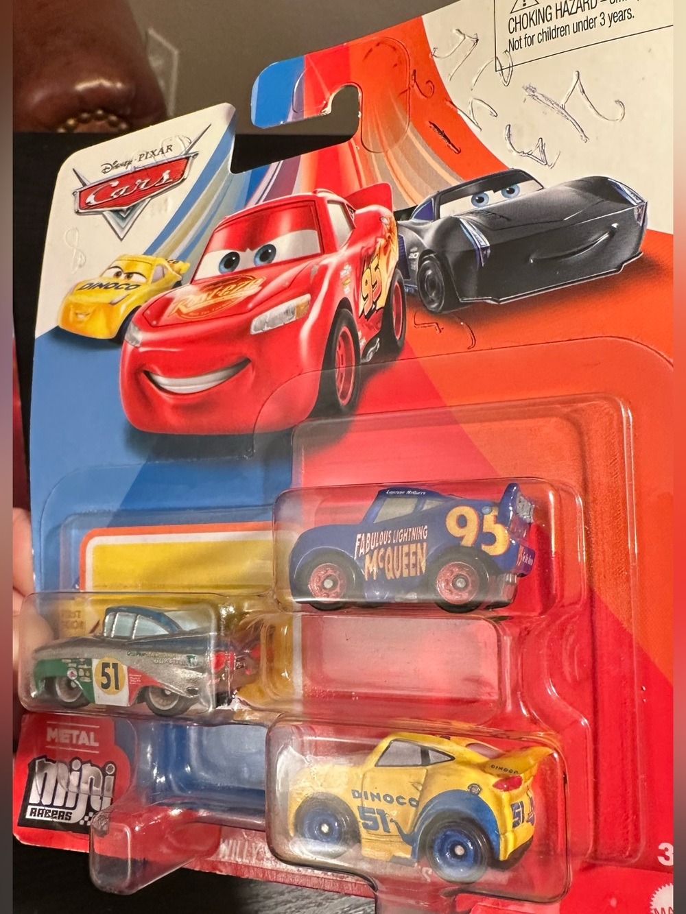 Disney Pixar Cars Mini Racers 3-Pack – New Sealed Collectible Set
